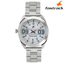 Fastrack Varsity White Dial Analog Watch For Men - 3175SM01