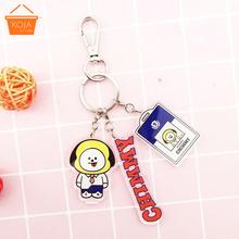 KOJA BTS Cartoon Key Chain Key Ring  Kpop Bangtan Boys Character Key Ring Gift Cute Handbag Accessories CHIMMY