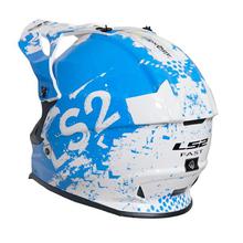 LS2 Fast Strong Full Helmet [White/Blue]