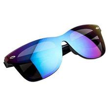 NuVew Mirrored Wayfarer Unisex Sunglasses - (Medium | Color Options