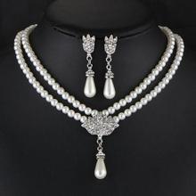 TREAZY Elegant Simulated-pearl Bridal Jewelry Sets