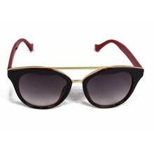 Red/Black Plastic Cateye Sunglasses For Women