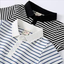 2Y-6Y Baby Boys Stripe Polo Summer Casual T-shirt