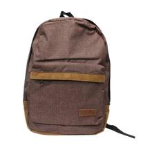 Light Brown Zippered Casual Backpack (Unisex)