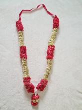 Wedding Varmala or Garland - Red and Golden flowers