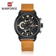 NF9068M Black Dial Analog, Chronograph Watch For Men-Brown