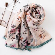 Korean Style Sun Protection Premium Printed Scarves For