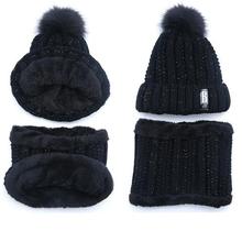 Brand Winter knitted Beanies Hats Women Thick Warm Beanie