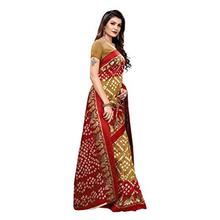 SALE - ANNI DESIGNER silk with blouse piece Saree (RALLY-RED