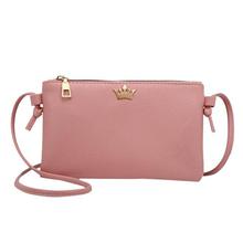 SALE -  Womens Leather messenger Bag Pure Color Shoulder