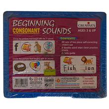 Creative Educational Aids Beginning Consonant Sounds Puzzle Game- Multicolored