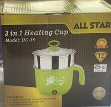 Multipurpose 3 in 1Heating Egg Boiler, Steamer Cup