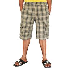 Summer Cargo Check Short Pockets Half Pant For Men