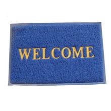 Welcome 24 x 16 Inches Rubber Door Mat - ( Red / Blue )