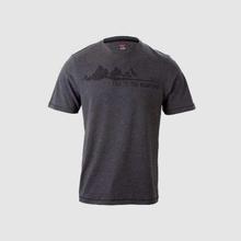 Wildcraft Dark Grey Melange Mountain Graphic Printed T-Shirt For Men