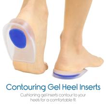 Unisex Silicone Gel Heel Pad Protector Insole Cups For Heel Swelling Pain Relief Foot Care Support Cushion Shock Absorbing Clinically Proven