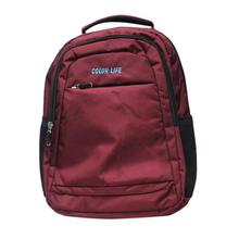 Maroon Solid Laptop Bag With Chargeable Port (Unisex) - 21