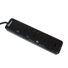 Micro Black High Qualtity Multi Plug, 4 Ports (MPs-404U)