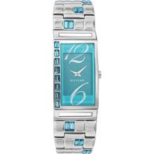 Titan 2508SM03 Purple Aqua Dial Analog Watch For Women - Silver