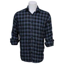 Black/Blue Checkered Full Sleeve Shirt For Men