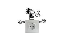 Ouch Funny Man Sticker For Light Switch Wall Outlets