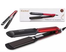 Kemei KM-531 Red/Black Flat Iron Hair Straightener