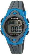 Sonata 87012PP03 Super Fibre Grey Dial Digital Watch For Women