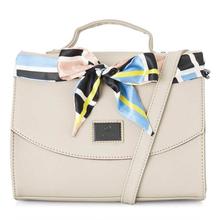 Caprese Cate Satchel Small (E ) Beige Handbags For Women