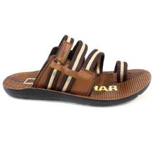 Shikhar Shoes Brown Toe Loop Slip-On Sandals For Men - 1508