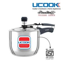 Ucook United Steeltuff Stainless Steel Inner Lid Induction Base Pressure Cooker - 3 Ltr