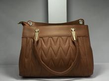 Marvellous Brown PU Leather Shoulder and Handbag