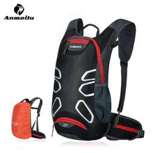 Waterproof Nylon MTB Outdoor Sports Cycling Backpack With Rain Cover-Red