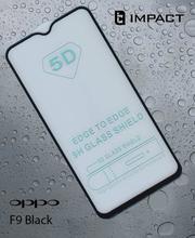 OPPO F9 : 9H Full Glue Tempered GLASS-BLACK