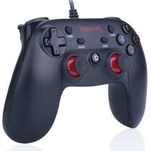 Redragon G807 Gamepad, PC Game Controller, Joystick with Dual Vibration, Saturn, for Windows PC, PS3, Playstation, Android, Xbox 360 (Black, Wired)