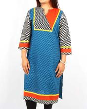 Saavya Design'S Women Printed Blackandwhite/Red Kurti