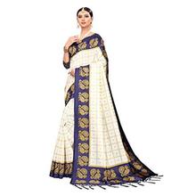 ANNI DESIGNER Silk Saree with Blouse Piece (Square Peacock