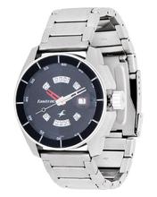 Black Dial Stainless Steel Strap Watch