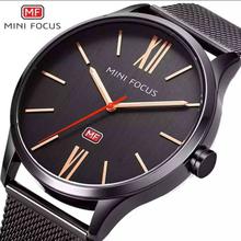 Mini Focus Men Steel Net Band Quartz Watch