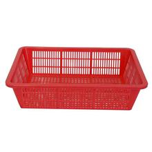 Bagmati Red Plastic Fruit & Vegetable Sieve Basket- Small