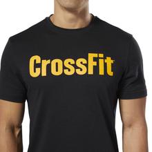 Kapadaa: Reebok Black/Yellow Crossfit Speedwick F.E.F. Graphic T-Shirt For Men – DT2772