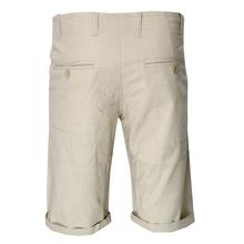 Men's Off White Linen Shorts