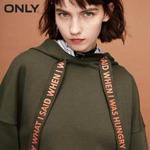 ONLY  women's winter new letter loose hooded hoodies