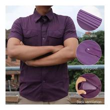 Waterproof Half Shirt For Men-Maroon