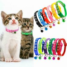 Pet Collar Cat Necklace And Cat Paw Print Adjustable Collar Bell Positioning Pet Collar