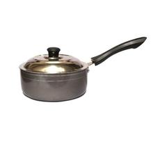 Classic Non-Stick 160 mm Sauce Pan With Steel Lid - Grey