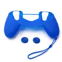 Silicone Case For Playstation 4 ps4 controller case Non-slip+JoyStick Caps for Dualshock 4 ps4 Gamepad protector Silicona PS4
