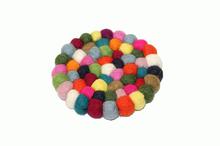 Multicolored Round Tea Coaster