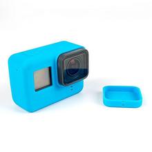 Silicone Cover Protective Case Silicone Lens Cap For Gopro Hero 5 (Blue)