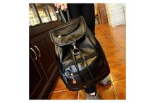 Unicolor Pu Leather Water Repellent Casual Tablet Laptop Classic Backpack