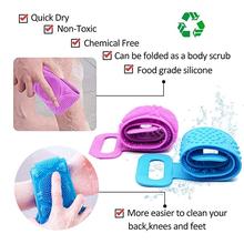 Silicone Body Back Scrubber (28 Inch, 70Cm), Double Side Bathing Brush